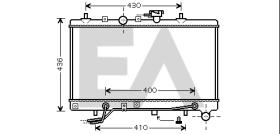 ElectroAuto 31R36009 - RADIADOR->APLICACION ORIGINAL KIA