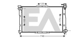 ElectroAuto 31R36011 - RADIADOR->APLICACION ORIGINAL KIA