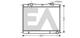 ElectroAuto 31R36016 - RADIADOR->APLICACION ORIGINAL KIA