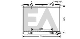 ElectroAuto 31R36017 - RADIADOR->APLICACION ORIGINAL KIA