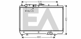 ElectroAuto 31R36019 - RADIADOR->APLICACION ORIGINAL KIA