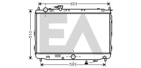 ElectroAuto 31R36021 - RADIADOR->APLICACION ORIGINAL KIA