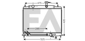 ElectroAuto 31R36025 - RADIADOR->APLICACION ORIGINAL KIA