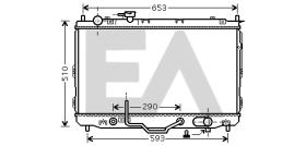  31R36029 - RADIADOR->APLICACION ORIGINAL KIA