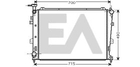 ElectroAuto 31R36032 - RADIADOR->APLICACION ORIGINAL KIA