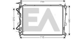 ElectroAuto 31R36033 - RADIADOR->APLICACION ORIGINAL KIA