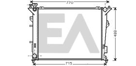 ElectroAuto 31R36034 - RADIADOR->APLICACION ORIGINAL HYUND