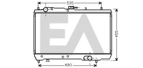 ElectroAuto 31R36043 - RADIADOR->APLICACION ORIGINAL KIA