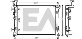 ElectroAuto 31R36045 - RADIADOR->APLICACION ORIGINAL KIA