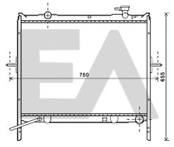 ElectroAuto 31R36053 - RADIADOR->APLICACION ORIGINAL KIA