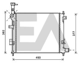 ElectroAuto 31R36060 - RADIADOR->APLICACION ORIGINAL KIA