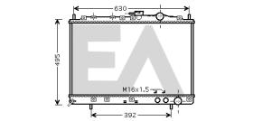 ElectroAuto 31R36072 - RADIADOR->APLICACION ORIGINAL KIA