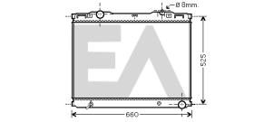 ElectroAuto 31R36085 - RADIADOR->APLICACION ORIGINAL KIA