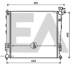 ElectroAuto 31R36091 - RADIADOR->APLICACION ORIGINAL HYUND