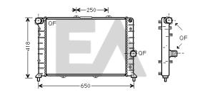 ElectroAuto 31R40009 - RADIADOR->APLICACION ORIGINAL LANCI