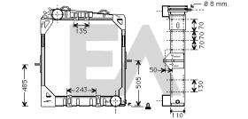 ElectroAuto 31R45039 - RADIADOR->APLICACION ORIGINAL MERCE