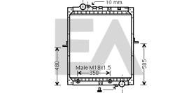 ElectroAuto 31R45046 - RADIADOR->APLICACION ORIGINAL MERCE