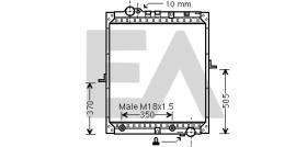 ElectroAuto 31R45061 - RADIADOR->APLICACION ORIGINAL MERCE
