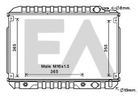 ElectroAuto 31R50043 - RADIADOR->APLICACION ORIGINAL MERCE