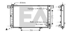 ElectroAuto 31R50049 - RADIADOR->APLICACION ORIGINAL MERCE