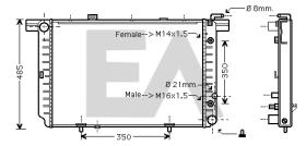 ElectroAuto 31R50083 - RADIADOR->APLICACION ORIGINAL MERCE
