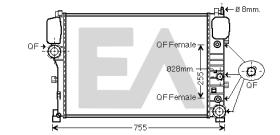 ElectroAuto 31R50093 - RADIADOR->APLICACION ORIGINAL MERCE