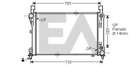 ElectroAuto 31R50094 - RADIADOR->APLICACION ORIGINAL MERCE