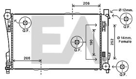 ElectroAuto 31R50097 - RADIADOR->APLICACION ORIGINAL MERCE