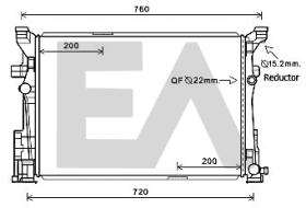 ElectroAuto 31R50099 - RADIADOR->APLICACION ORIGINAL MERCE