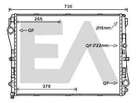 ElectroAuto 31R50102 - RADIADOR->APLICACION ORIGINAL MERCE