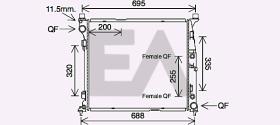 ElectroAuto 31R50106 - RADIADOR->APLICACION ORIGINAL MERCE