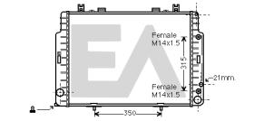 ElectroAuto 31R50118 - RADIADOR->APLICACION ORIGINAL MERCE