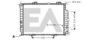ElectroAuto 31R50140 - RADIADOR AGUA MERCEDES BENZ