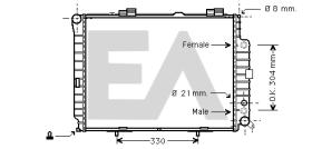 ElectroAuto 31R50157 - RADIADOR->APLICACION ORIGINAL MERCE