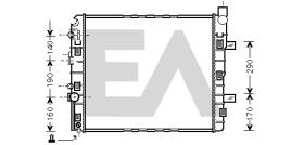 ElectroAuto 31R50163 - RADIADOR->APLICACION ORIGINAL MERCE