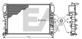 ElectroAuto 31R50168 - RADIADOR->APLICACION ORIGINAL MERCE