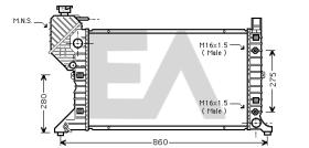 ElectroAuto 31R50170 - RADIADOR->APLICACION ORIGINAL MERCE