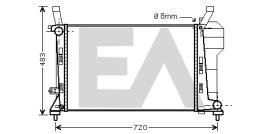 ElectroAuto 31R50174 - RADIADOR->APLICACION ORIGINAL MERCE
