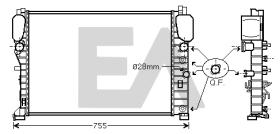 ElectroAuto 31R50177 - RADIADOR AGUA MERCEDES BENZ