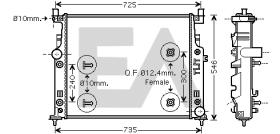 ElectroAuto 31R50178 - RADIADOR AGUA MERCEDES BENZ