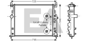 ElectroAuto 31R50180 - RADIADOR->APLICACION ORIGINAL MERCE