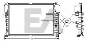 ElectroAuto 31R50181 - RADIADOR->APLICACION ORIGINAL MERCE