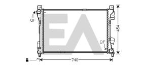 ElectroAuto 31R50183 - RADIADOR->APLICACION ORIGINAL MERCE