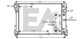 ElectroAuto 31R50186 - RADIADOR->APLICACION ORIGINAL MERCE