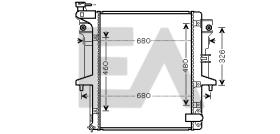 ElectroAuto 31R51001 - RADIADOR->APLICACION ORIGINAL MITSU