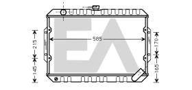 ElectroAuto 31R51022 - RADIADOR->APLICACION ORIGINAL MITSU