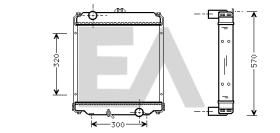 ElectroAuto 31R51025 - RADIADOR AGUA MITSUBISHI