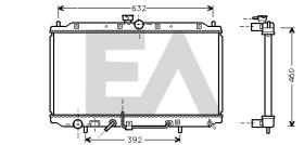 ElectroAuto 31R51041 - RADIADOR->APLICACION ORIGINAL MITSU