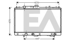 ElectroAuto 31R51043 - RADIADOR->APLICACION ORIGINAL MITSU