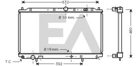 ElectroAuto 31R51044 - RADIADOR->APLICACION ORIGINAL MITSU